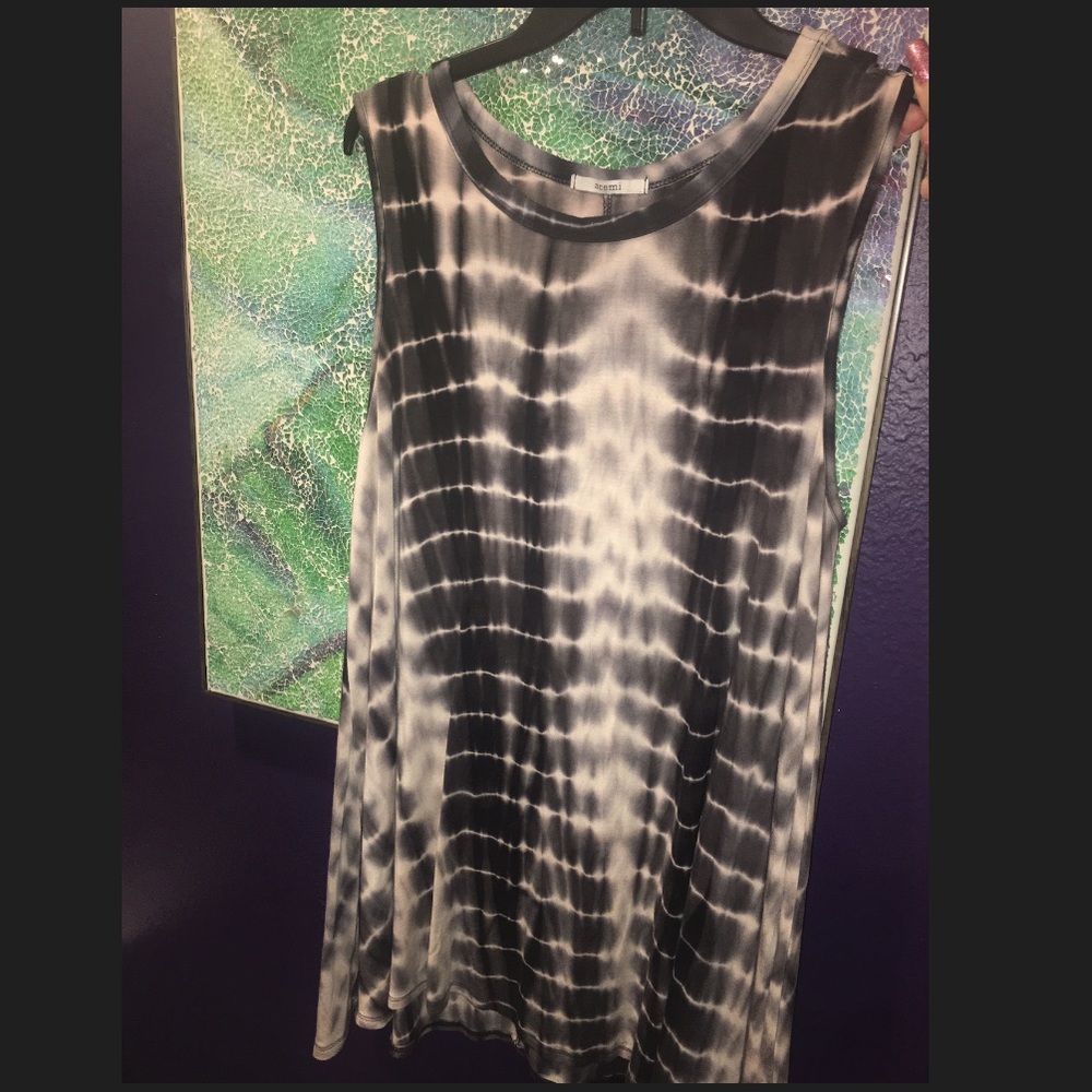 Black and white tie dye